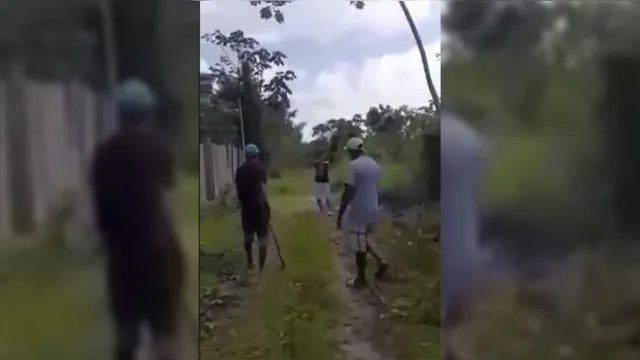 Imagem ilustrativa da notícia Vídeo: policial mata duas pessoas durante briga por terra