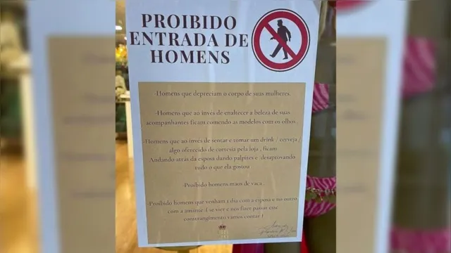 Imagem ilustrativa da notícia Homens são proibidos de entrar em loja após casos de assédio