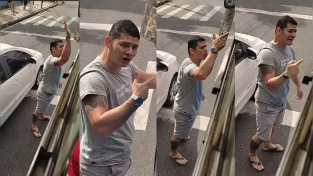 Imagem ilustrativa da notícia Vídeo: motorista descompensado causa confusão em Belém