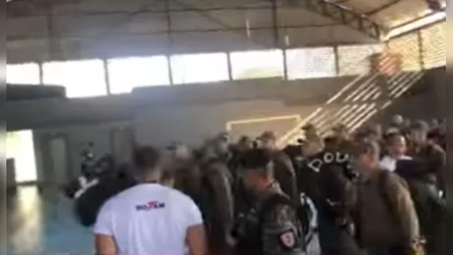 Imagem ilustrativa da notícia Vídeo: aluno da Rotam é agredido durante treinamento em MG