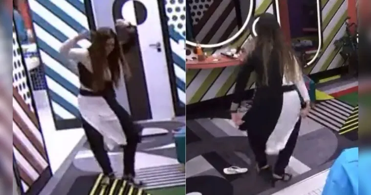 Imagem ilustrativa da notícia Vídeo: Laís e Eslovênia imitam macaco após falar de Natália