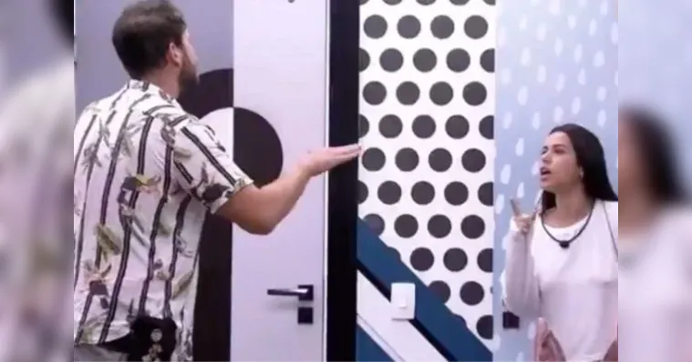 Imagem ilustrativa da notícia Ex-casa de vidro, Gustavo e Larissa brigam feio no BBB22