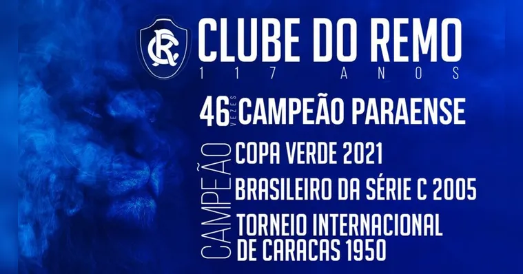 Imagem ilustrativa da notícia Clube do Remo comemora 117 anos de Glórias e Triunfos