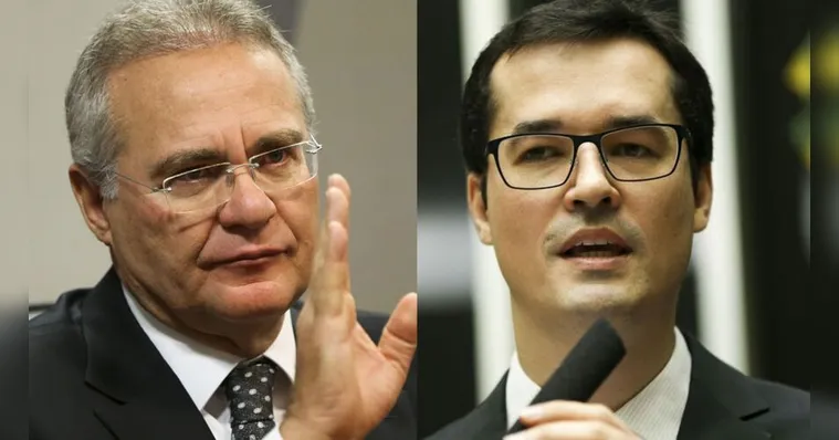 Imagem ilustrativa da notícia Pivete e cupim: Renan Calheiros e Dallagnol se xingam na web