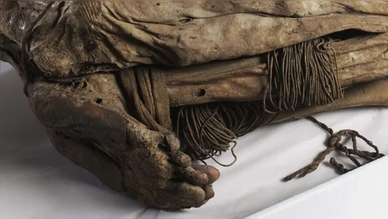 Imagem ilustrativa da notícia Múmia em posição bizarra é encontrada no Peru
