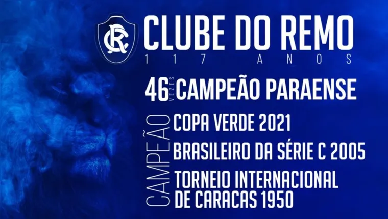 Imagem ilustrativa da notícia Clube do Remo comemora 117 anos de Glórias e Triunfos