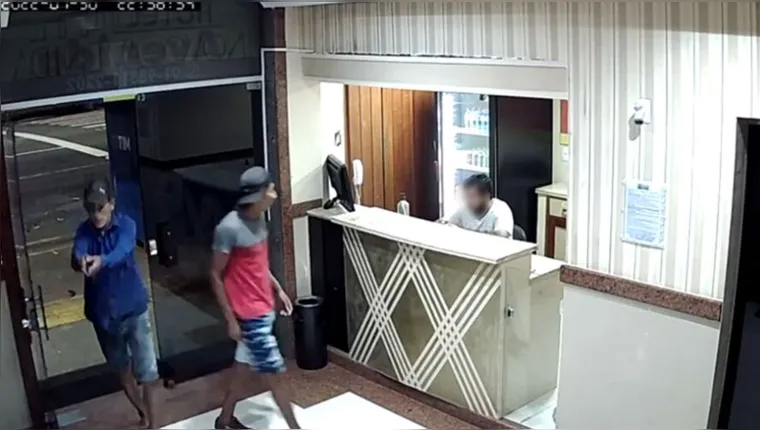Imagem ilustrativa da notícia Vídeo: criminosos 'fazem a limpa' em hotel de Belém