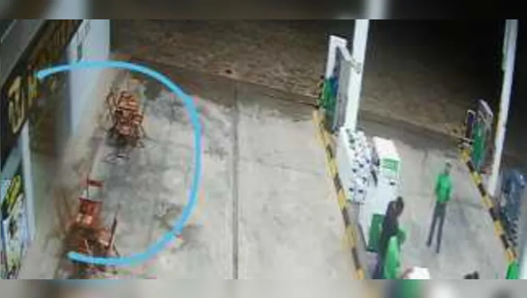 Imagem ilustrativa da notícia ‘Visagem’ aparece em assalto a um posto de gasolina em Moju