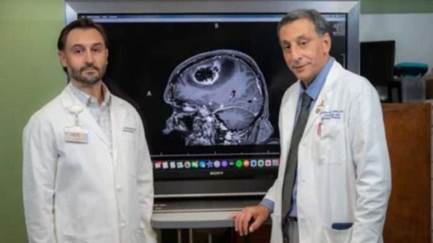 O imunologista Babak Baban (à direita) autor do estudo que mostra redução de tumor cerebral com uso de canabidiol