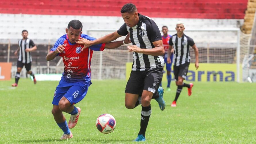 Ceará e Bragantino-PA empataram nesta quarta-feira (5) na estreia da Copa São Paulo de Futebol Júnior

