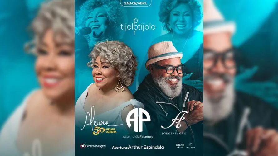 Imagem ilustrativa da notícia: Cantora Alcione e Jorge Aragão se apresentam em Belém sábado