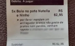 Imagem ilustrativa da notícia Cliente diz que não gosta de entregadores "pretos ou pardos"