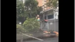 Trânsito está sendo desviado na área