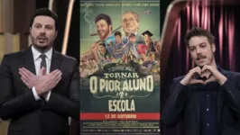 Danilo Gentili e Fábio Porchat protagonizam filme quem sido atacado por bolsonaristas