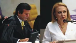 Ministro Luiz Fux e a deputada federal Elcione Barbalho