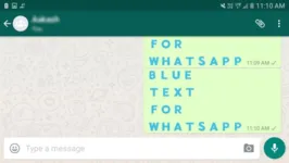 Letras do aplicativo WhatsApp podem ficar coloridas!