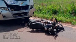 Motociclista faleceu na hora