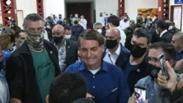 Bolsonaro em sua passagem por Belém em 2020