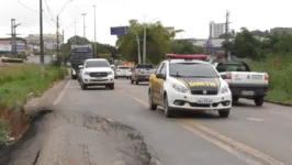 Condutores reclamam da situação precária da via