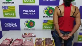 Um segurança do estabelecimento percebeu o crime e foi atrás da mulher