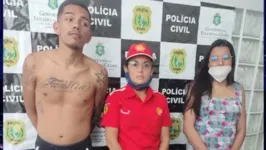 Alguns dos suspeitos presos no Ceará durante a operação
