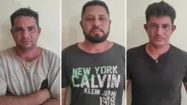 Leandro de Souza, Valderez Pereira e Luciano de Souza. Os três foram presos por furto qualificado.