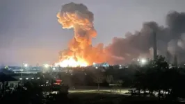 Explosão na capital ucraniana de Kiev em fevereiro desse ano