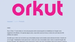 Carta foi publicada pelo criador, Orkut, na finada plataforma