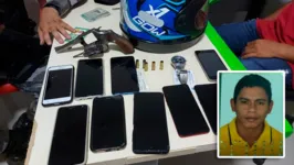 Celulares que seriam roubados encontrados em poder da vítima