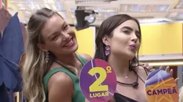 Bárbara e Jade na dinâmica do pódio no BBB 22