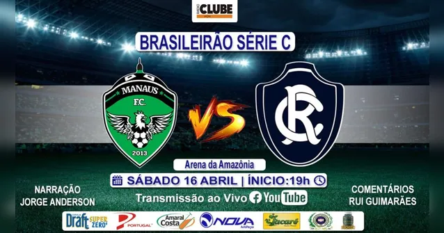 Imagem ilustrativa da notícia Tem Jogo no DOL. Acompanhe Manaus-AM X Remo