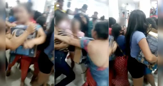 Imagem ilustrativa da notícia Vídeo: promoção de loja acaba em briga em Breves no Pará