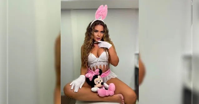Imagem ilustrativa da notícia De coelhinha, Geisy Arruda sensualiza durante a Páscoa
