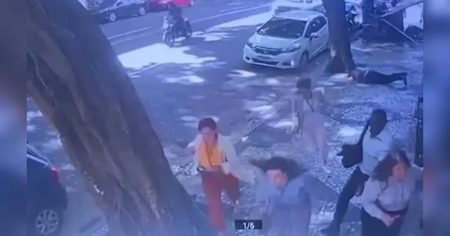 Imagem ilustrativa da notícia Vídeo: tiroteio no centro do  Rio de Janeiro deixa 7 feridos