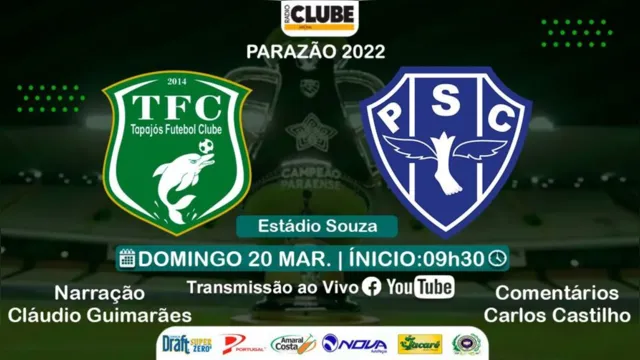 Imagem ilustrativa da notícia Tem Jogo no DOL: Ouça Tapajós X Paysandu pela Rádio Clube