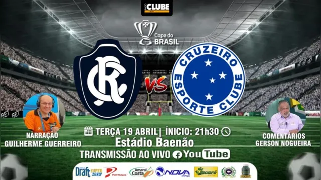 Imagem ilustrativa da notícia Tem Jogo no DOL! Acompanhe Remo x Cruzeiro aqui