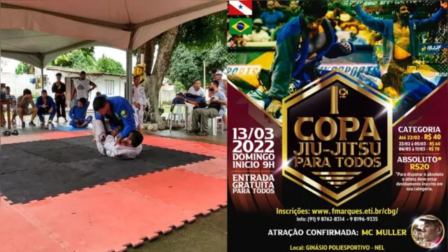 Imagem ilustrativa da notícia Grupo organiza torneio popular de Jiu-jítsu em Belém