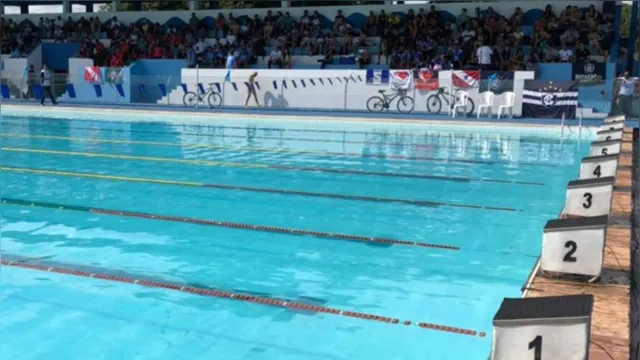 Imagem ilustrativa da notícia Campeão César Cielo acompanha torneio de natação em Belém