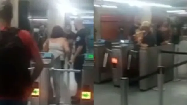 Imagem ilustrativa da notícia Grupo skinhead grita e insulta passageiros em metrô de SP