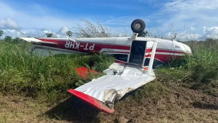 Imagem ilustrativa da notícia Trio sofre acidente de avião após tentativa de roubo no PA