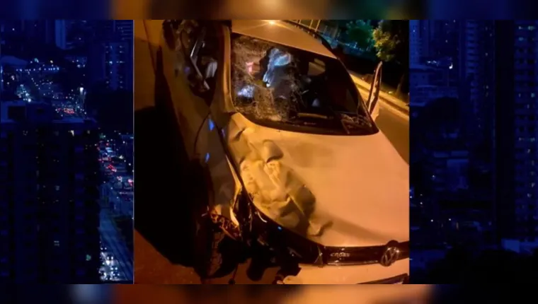 Imagem ilustrativa da notícia Vídeo:
búfalos provocam acidente com veículo na  PA-255