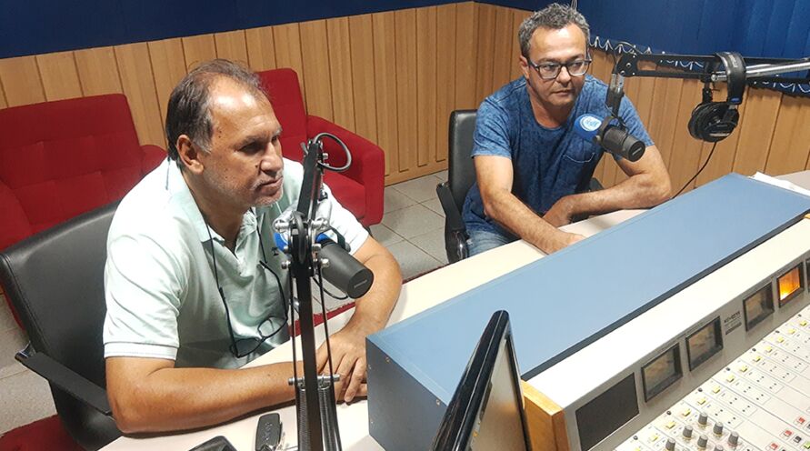 Sebastião Ferreira Neto, o "Ferreirinha", e Vandick Lima participaram da entrevista na Rádio Clube de Marabá