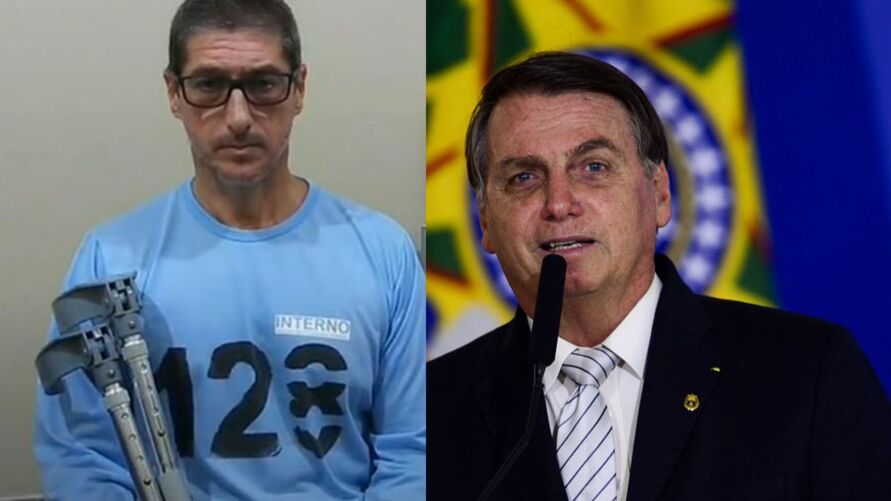 Ronnie Lessa e o presidente Jair Bolsonaro
