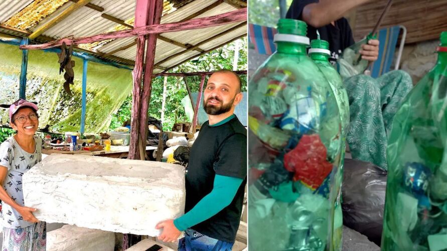 Grupo ensina construir casas com recicláveis na Grande Belém