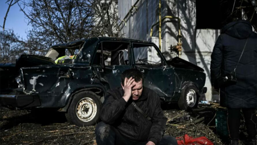 Ucraniano perdeu tudo durante ataque russo.