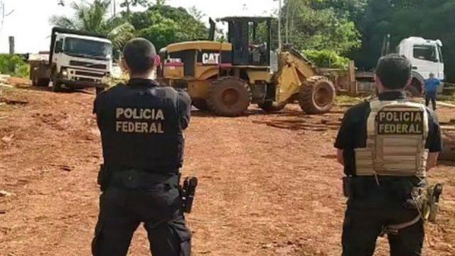 Operação Guardiões do Bioma apreendeu equipamentos e madeira ilegal, além de uma arma de fogo, na região de Altamira.
