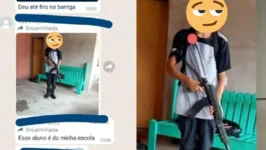 No áudio, o adolescente fazia sérias ameaças contra estudantes e profissionais da escola da rede pública municipal