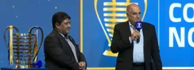 Presidente da CBF, Ednaldo Rodrigues, esteve presente no sorteio das chaves da Copa do Nordeste