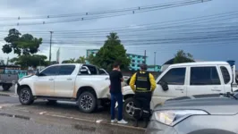 Em razão do ocorrido, motoristas estão tendo dificuldades em passar pelo local