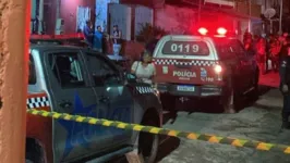 Policiais do 1º BPM fizeram o isolamento do local